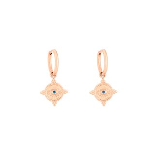 Glamour earrings with eye pendant