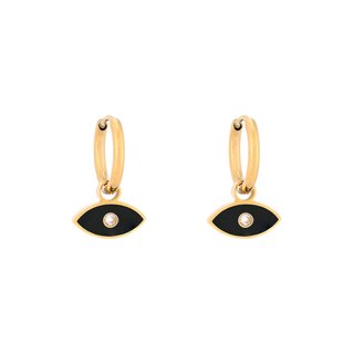 Aros en acero ojo negro GB