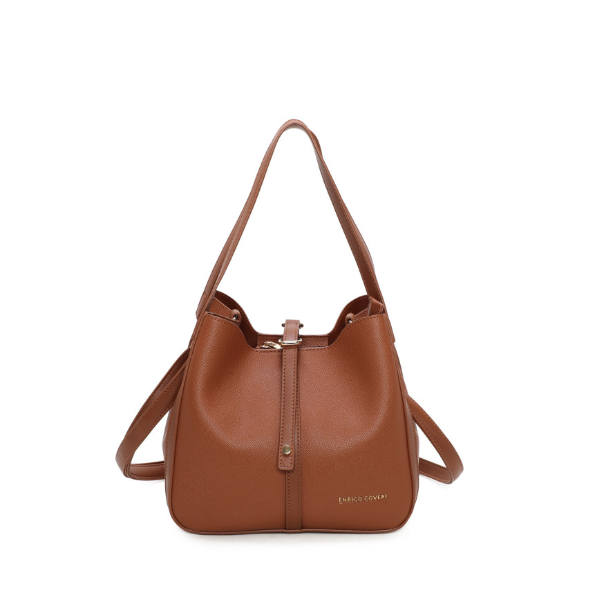 Bolso de hombro con hebilla