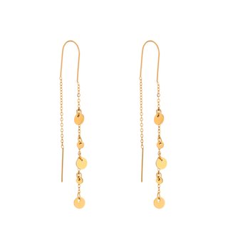 Boucles d'oreilles en acier long rond GB