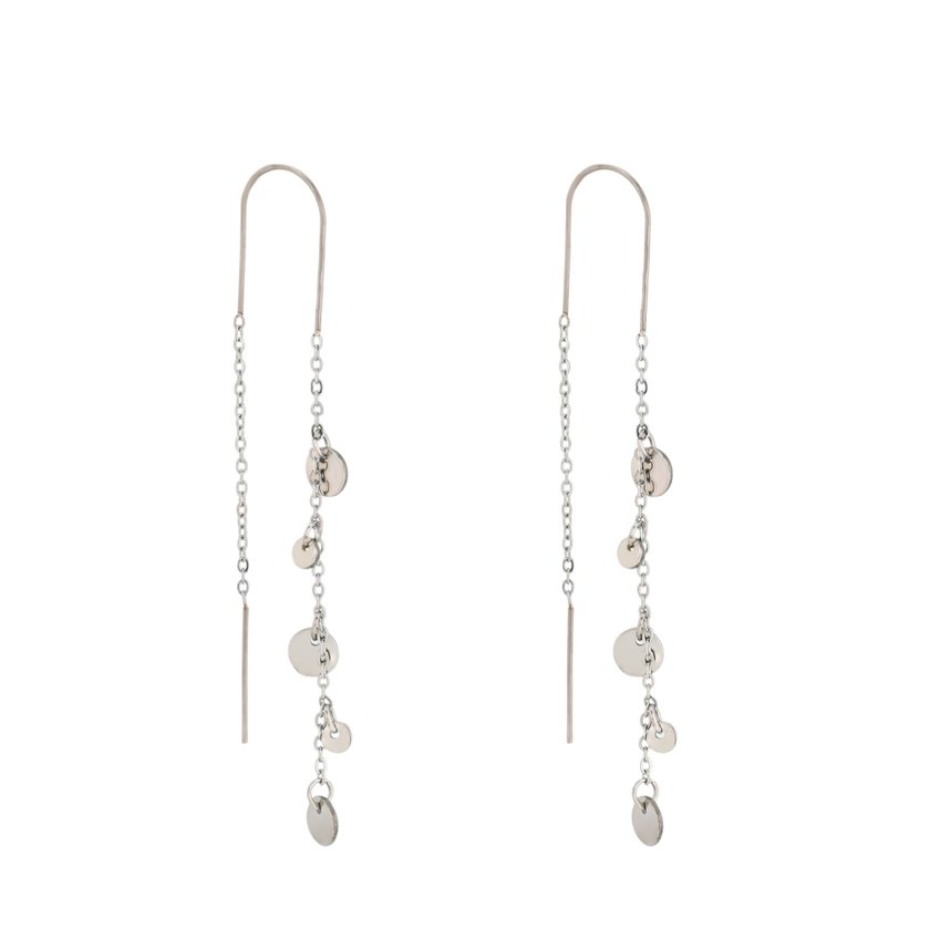 Pendientes en acero largos redondos GB