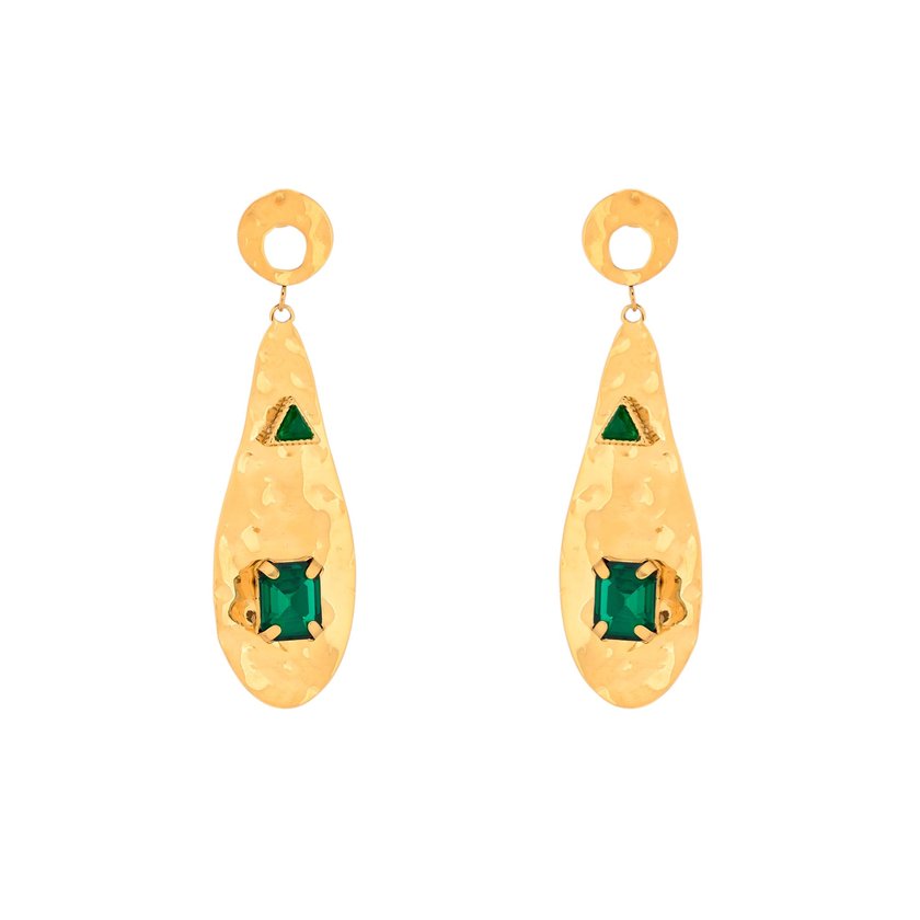 Boucles d'oreilles en acier long GB