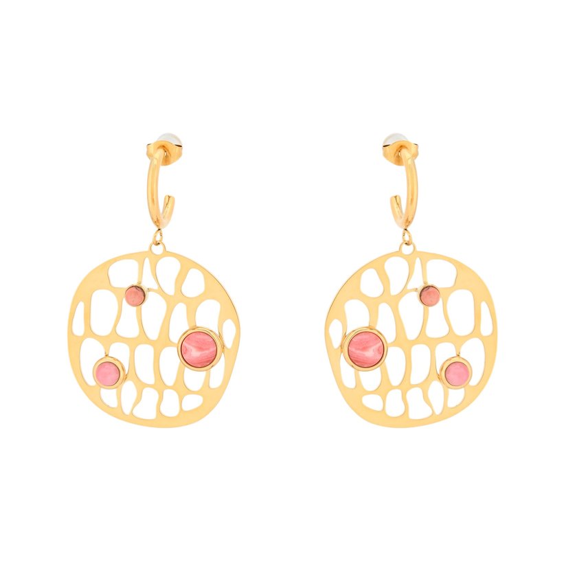 Steel earrings geometric GB