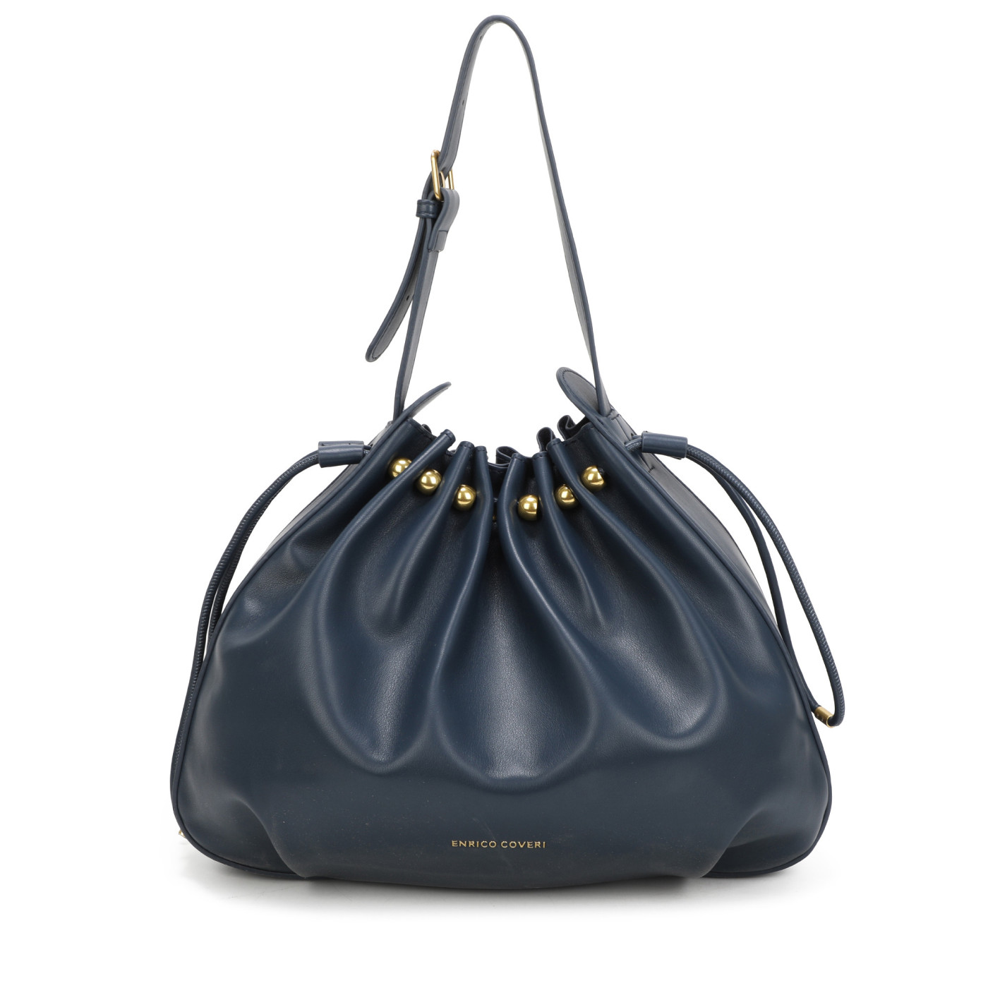 Shoulder Bag with Gold Studs