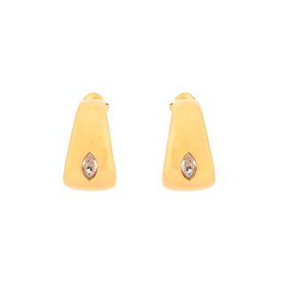 Aros con brillante en acero GB