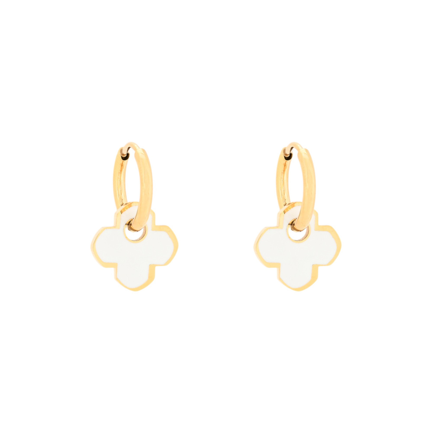 Steel hoops clover white GB