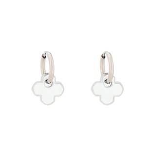 Aros en acero trébol blanco GB