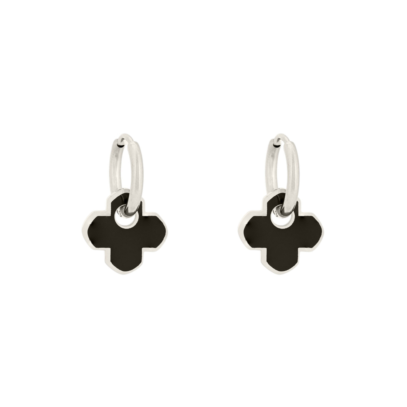 Steel hoops clover black GB