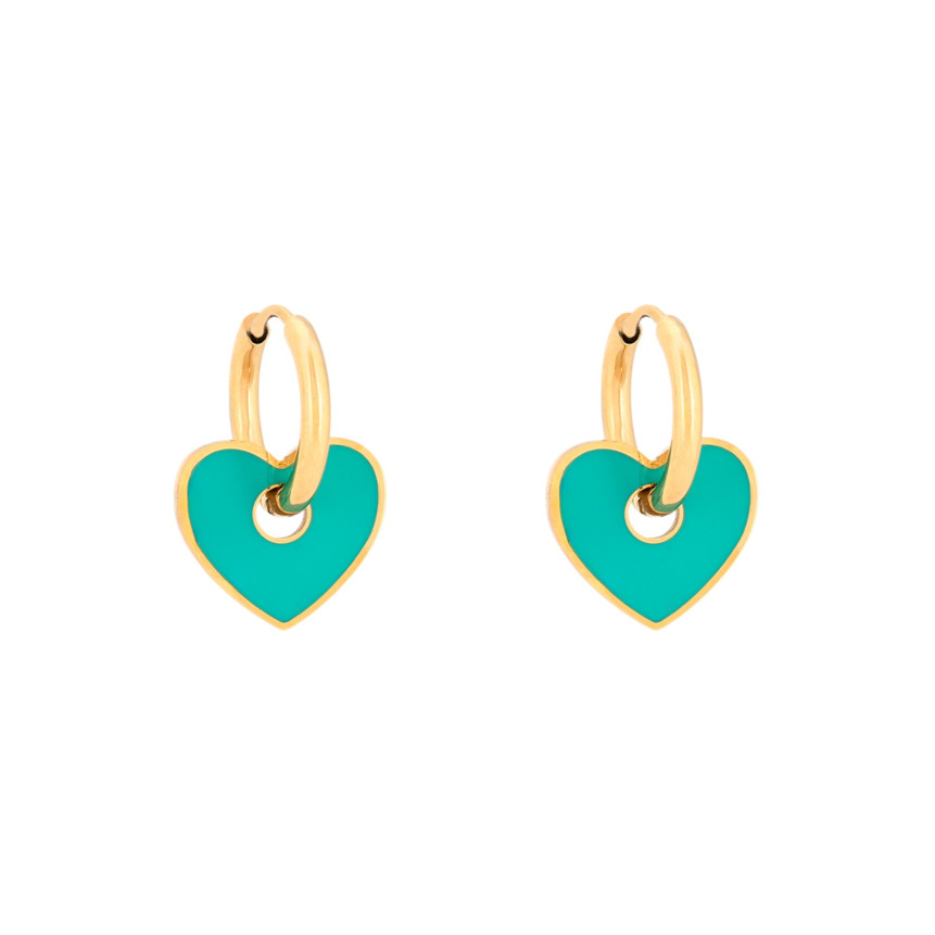 Steel hoops heart green GB
