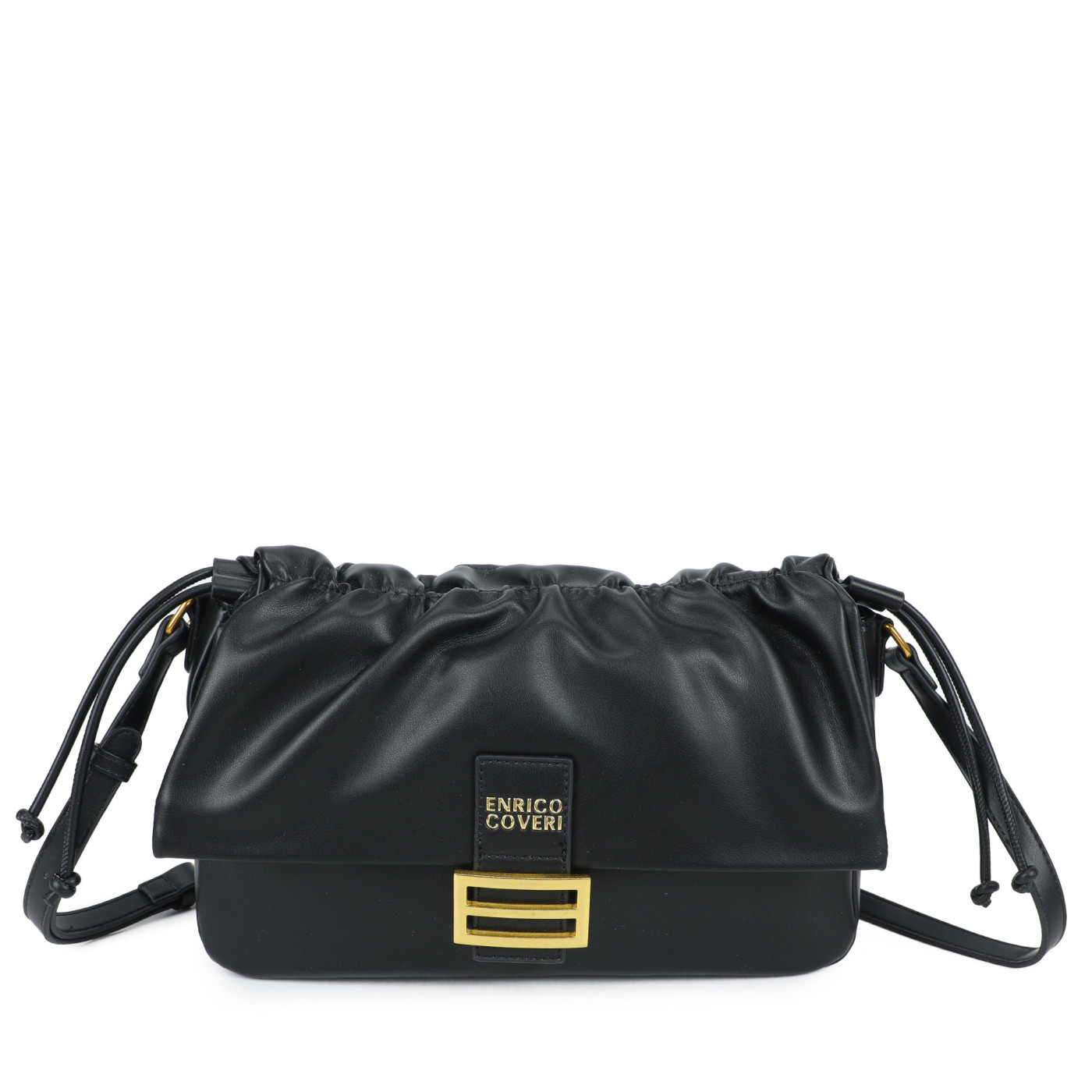 Bolso bandolera con detalle dorado