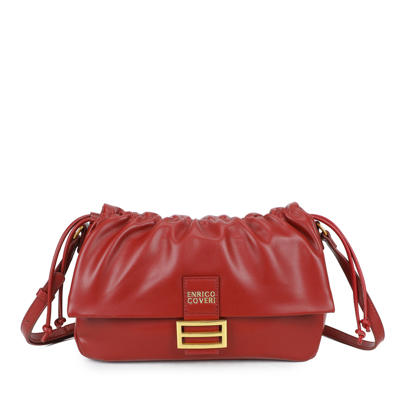 Bolso bandolera con detalle dorado