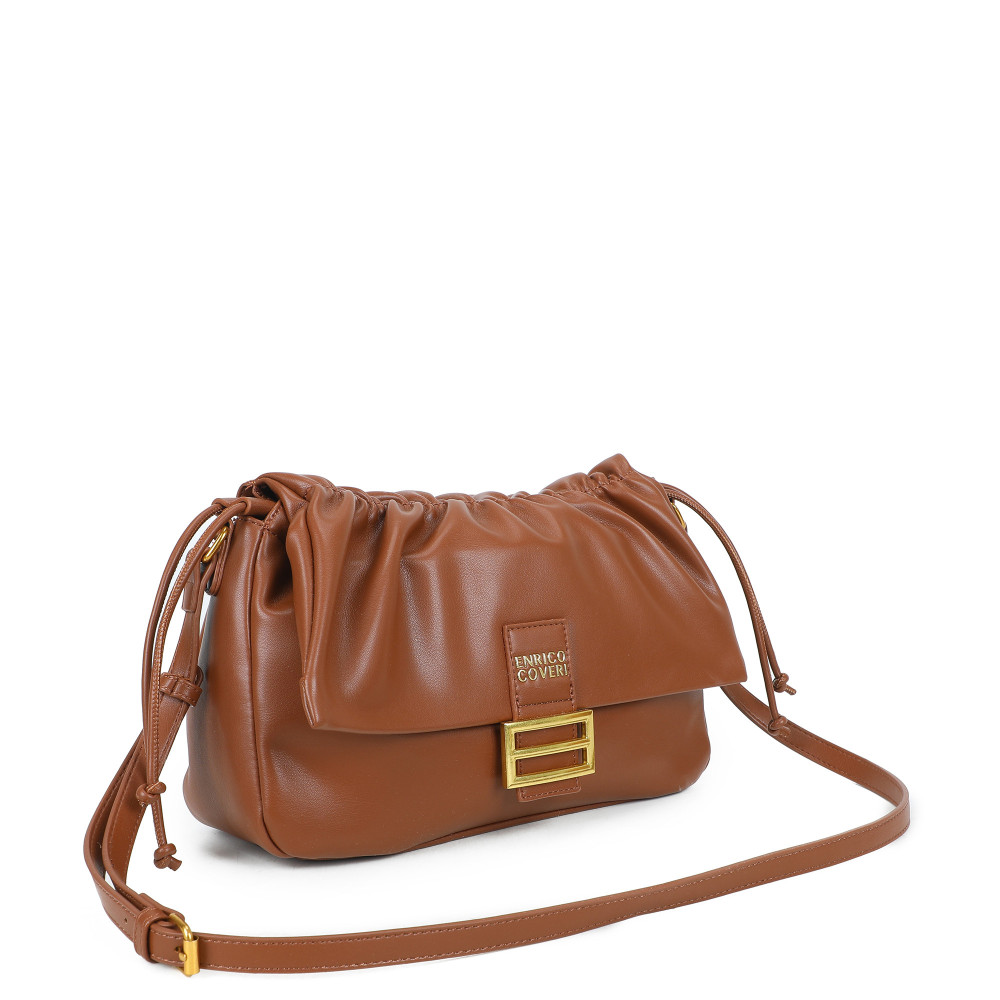 Crossbody Bag with Gold Detail