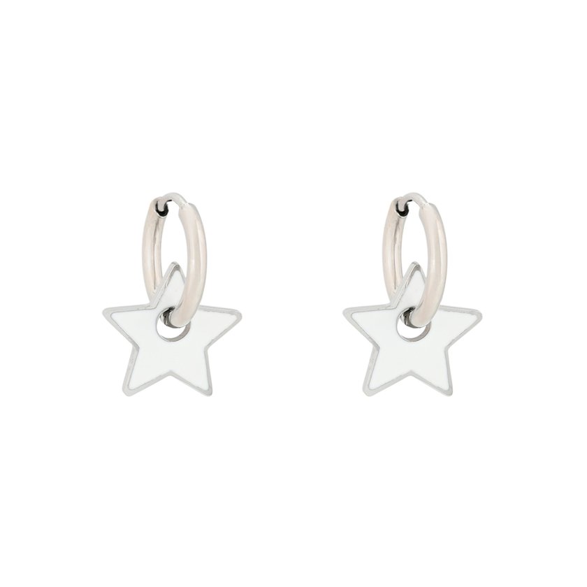 Aros en acero estrella blanca GB