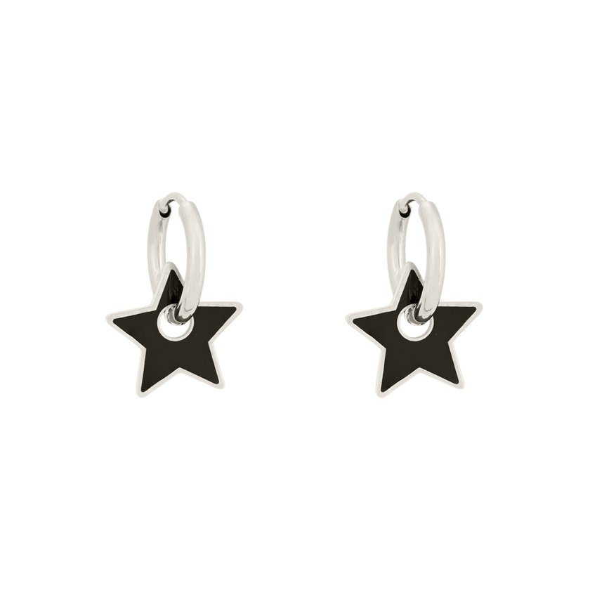 Aros en acero estrella negro GB
