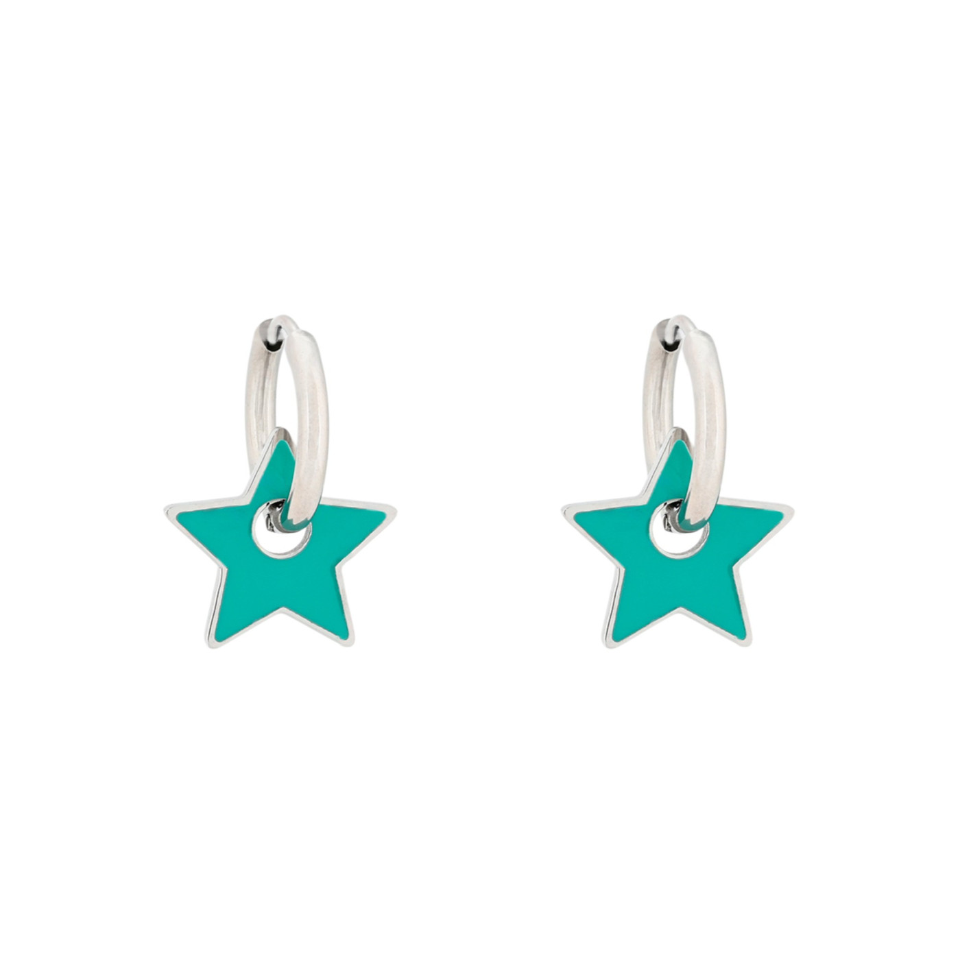 Aros en acero estrella verde GB