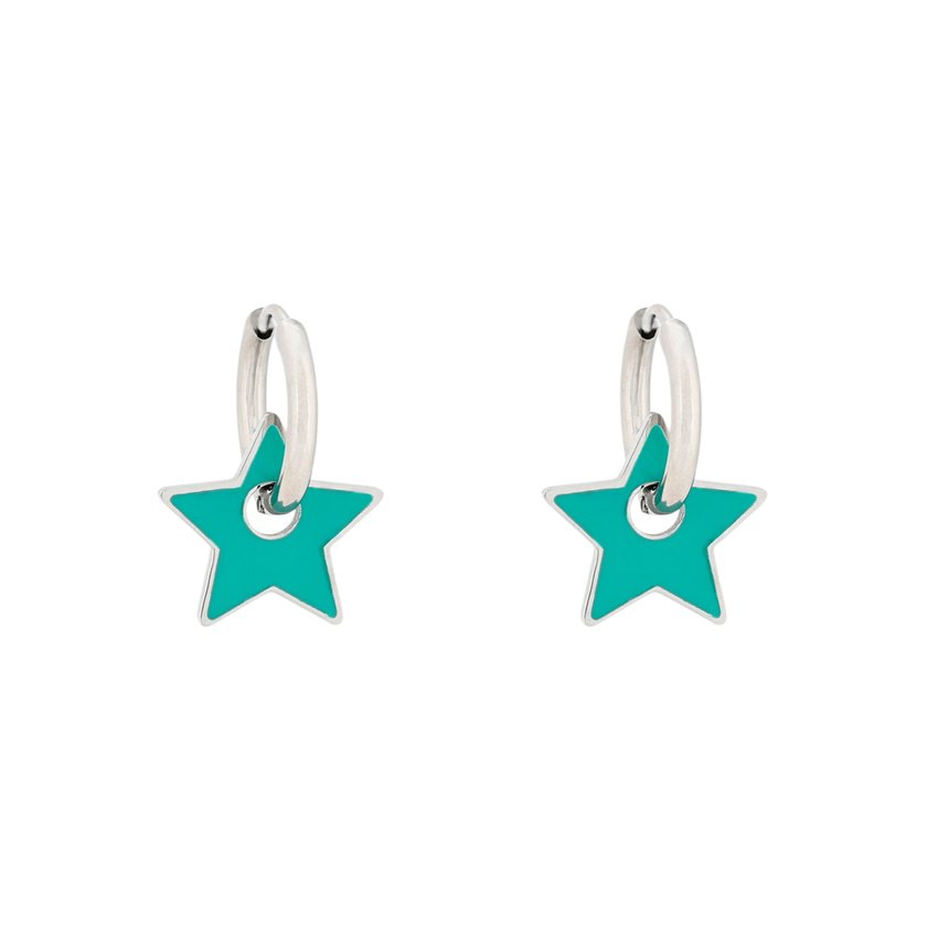 Aros en acero estrella verde GB
