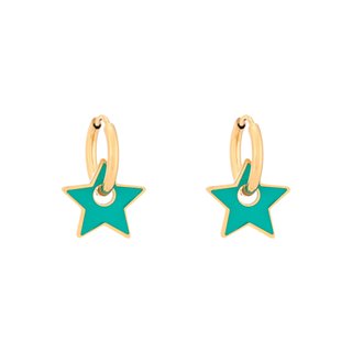 Aros en acero estrella verde GB