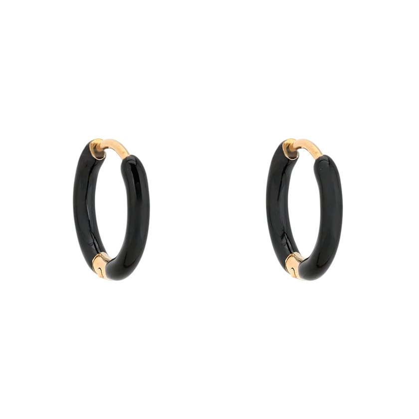 Aros en acero finos negro GB