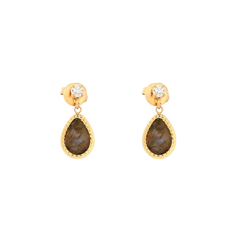 Pendientes colgantes de acero gota GB