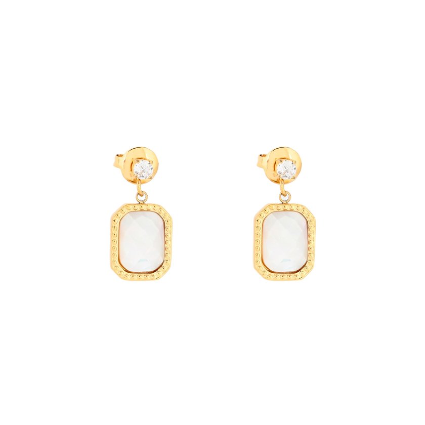 Pendientes colgantes de acero rectangular GB