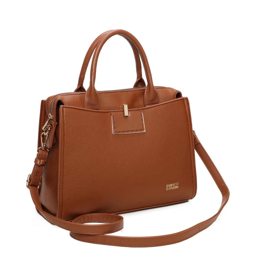 Mala Shopper com detalhe dourado