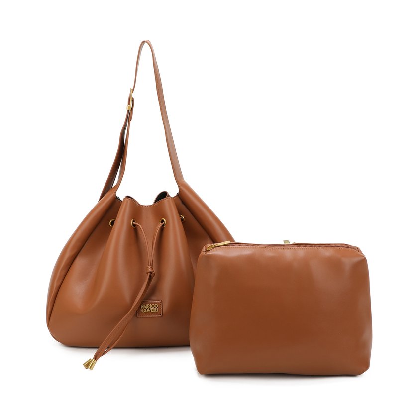 Bolso de hombro estilo caramelo