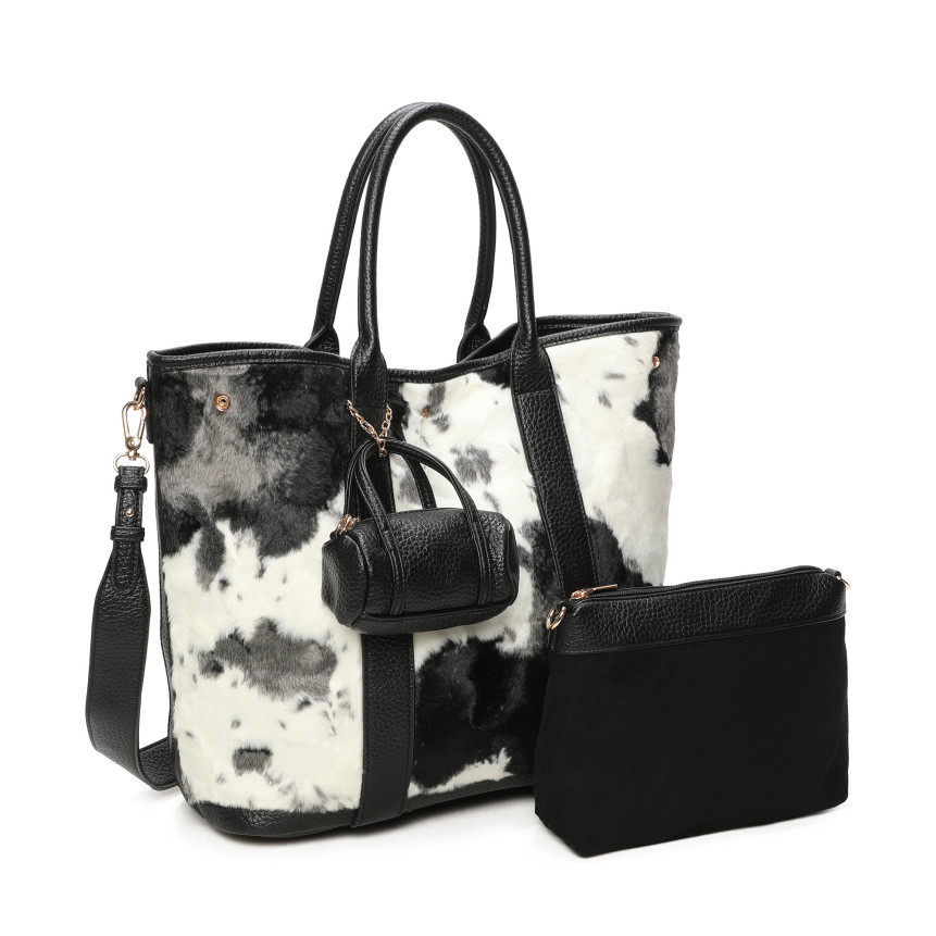 Borsa Shopper con stampa animale