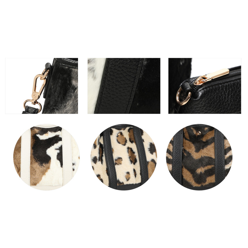Borsa Shopper con stampa animale
