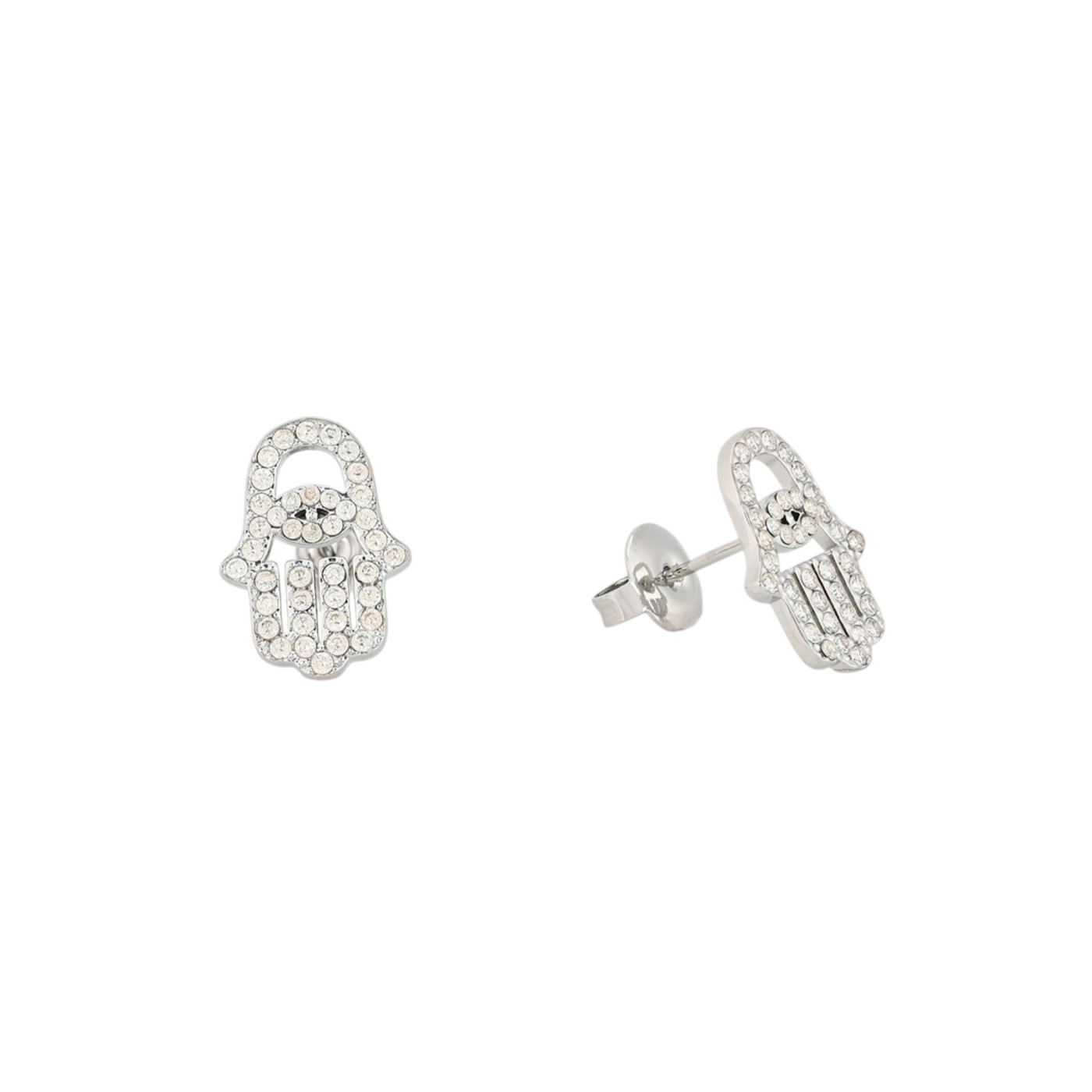 Hand steel earrings GB