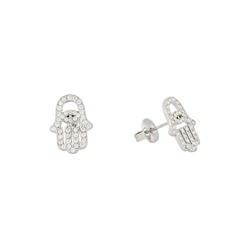 Boucles d'oreilles en acier main GB