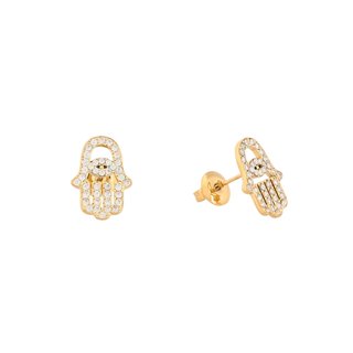 Pendientes en acero mano GB