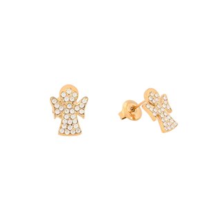 Brincos em aço anjo brilhantes GB