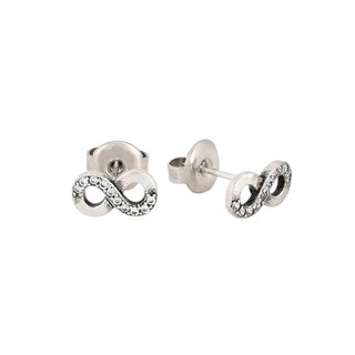 Boucles d'oreilles en rhodium infini GB
