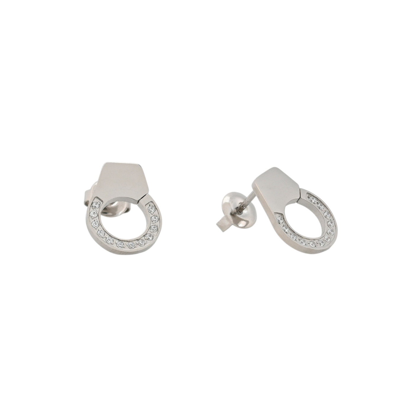 Boucles d\'oreilles en acier menottes GB