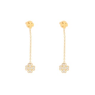 Steel earrings clover pending GB