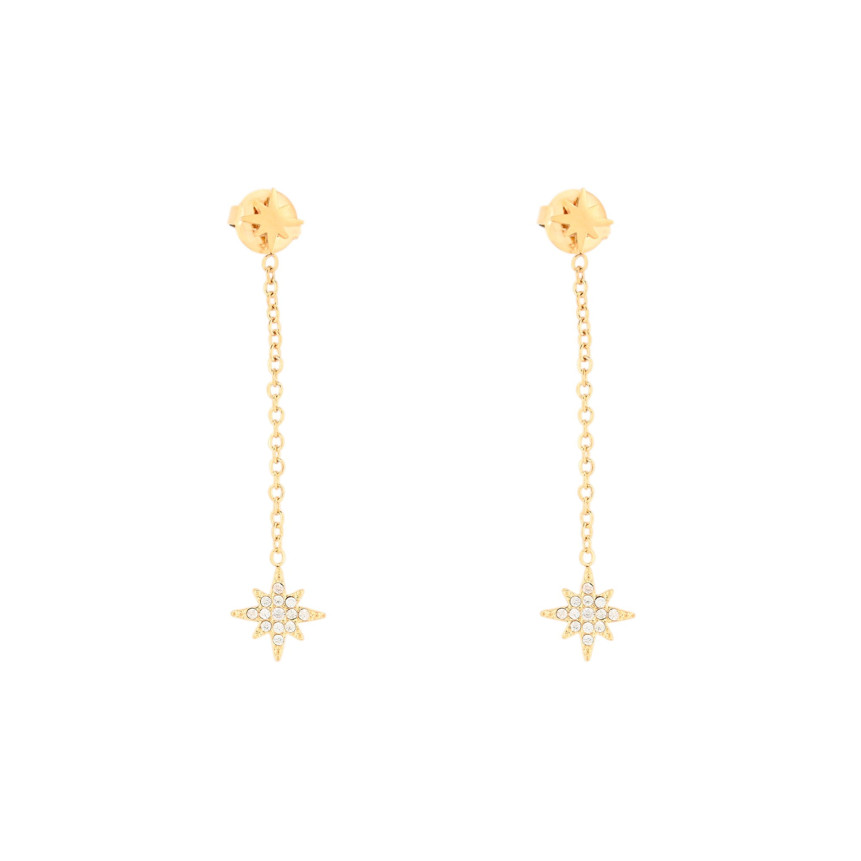 Steel earrings pending with stars GB