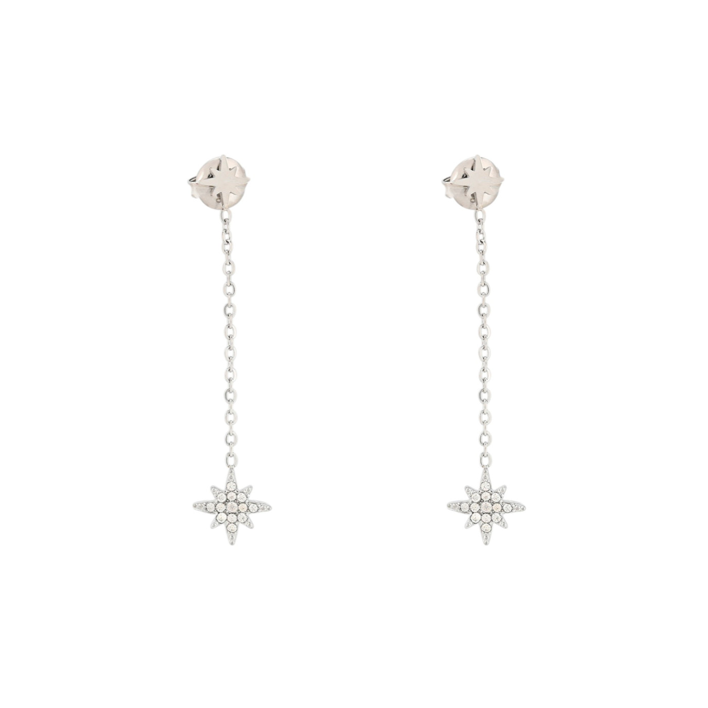 Steel earrings pending with stars GB