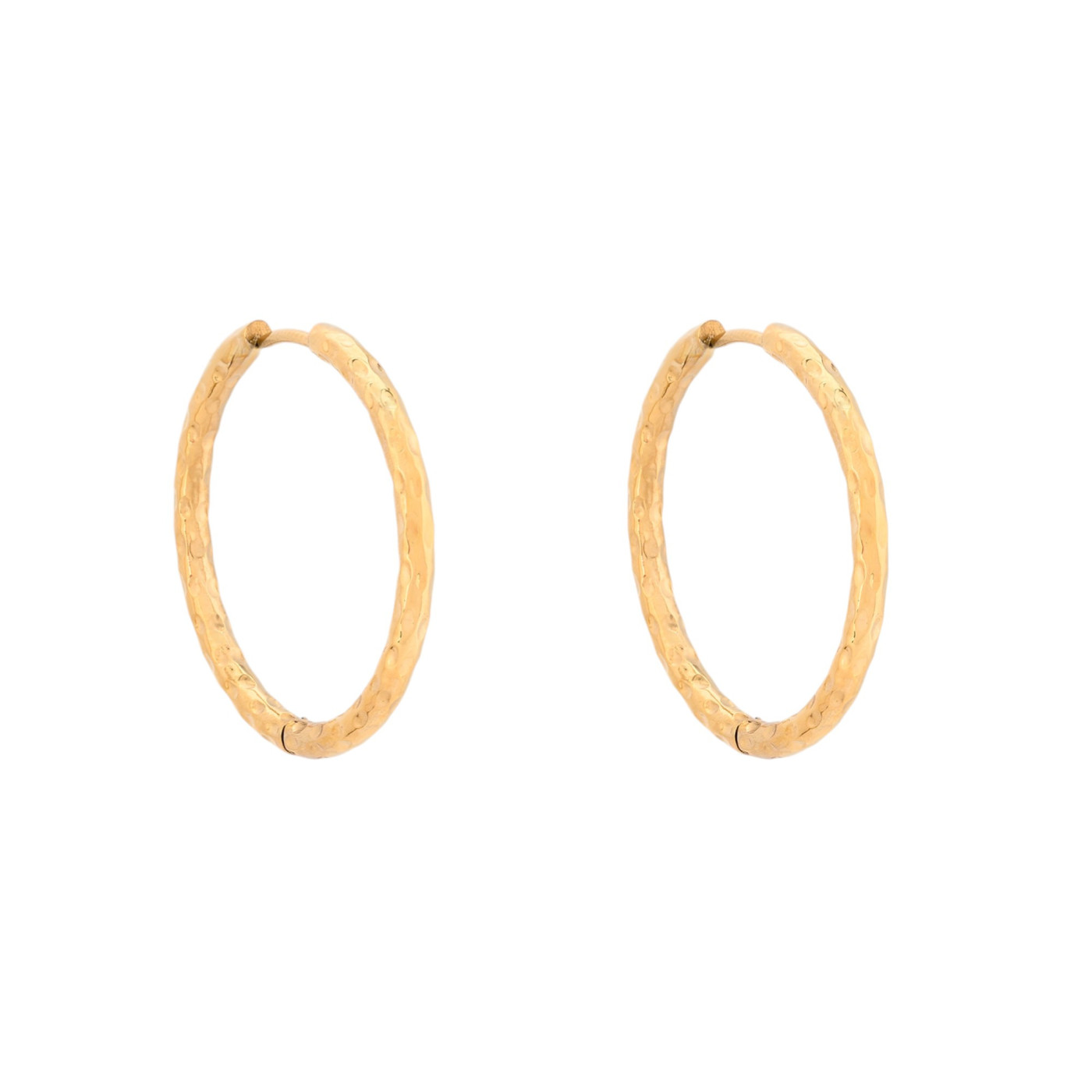 Stainless steel hoops with texture GB
