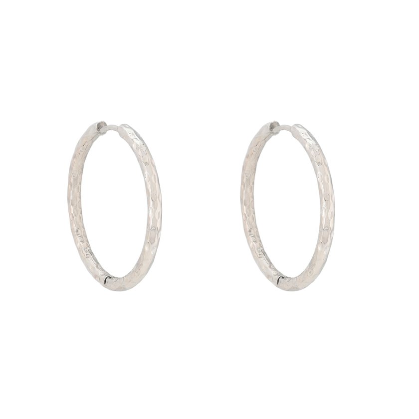 Stainless steel hoops with texture GB