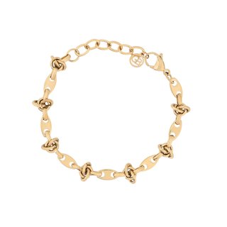 Pulseira em aço elos com nó GB