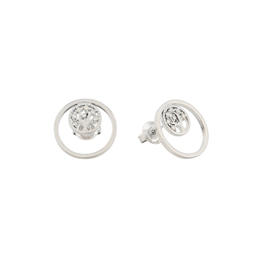 Boucles d'oreilles acier arbre de la vie GB