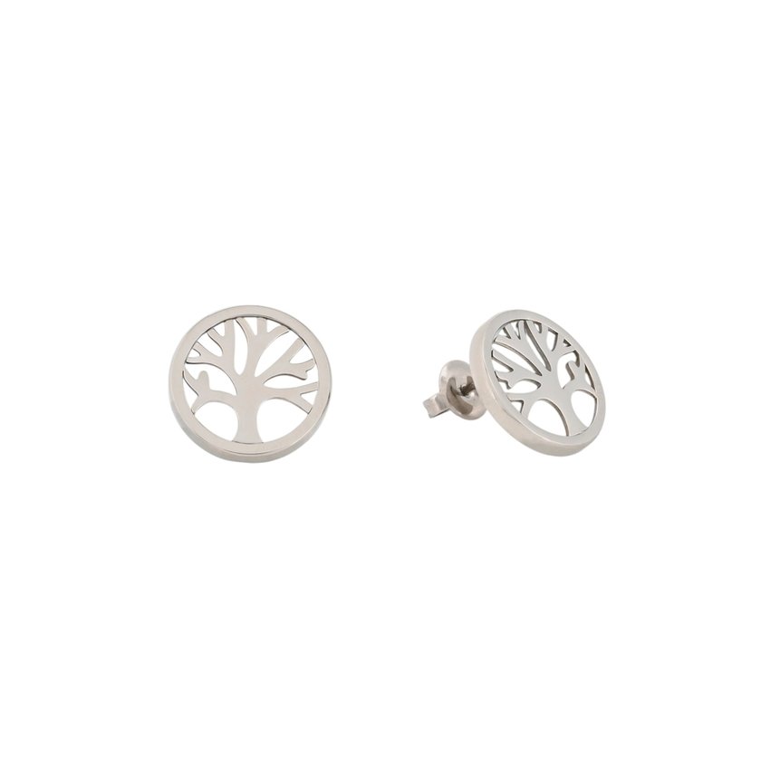Steel earrings with tree of life GB
