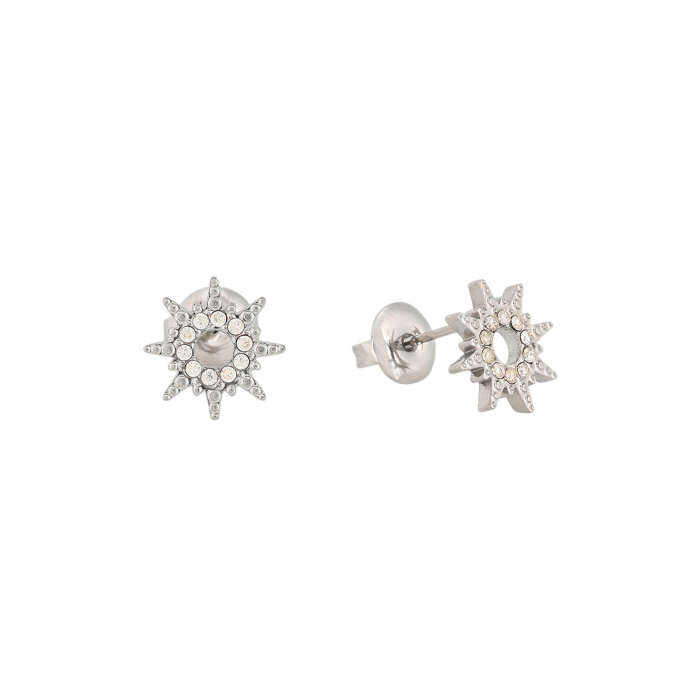Boucles d\'oreilles en acier soleil GB