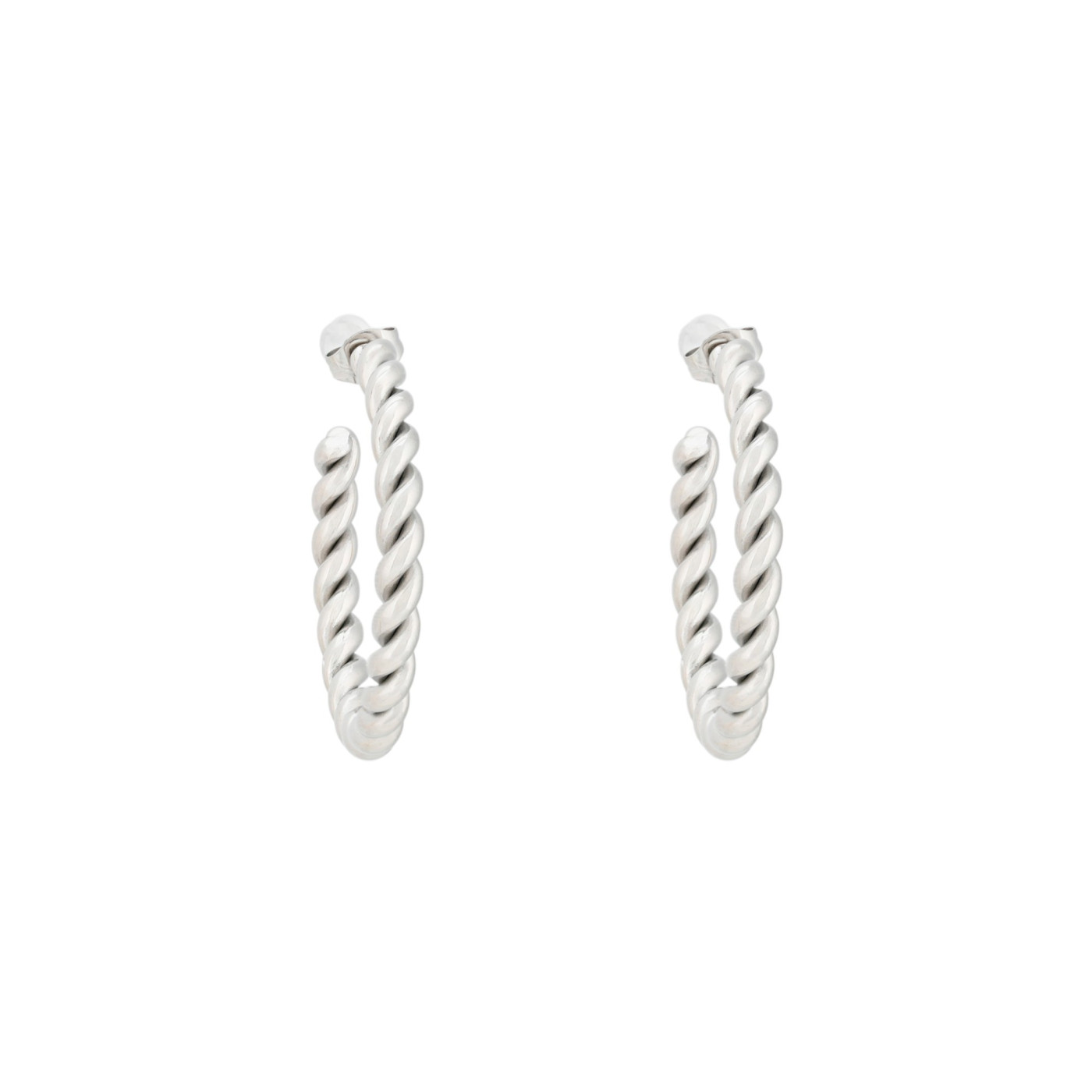 Twisted stainless steel hoops GB