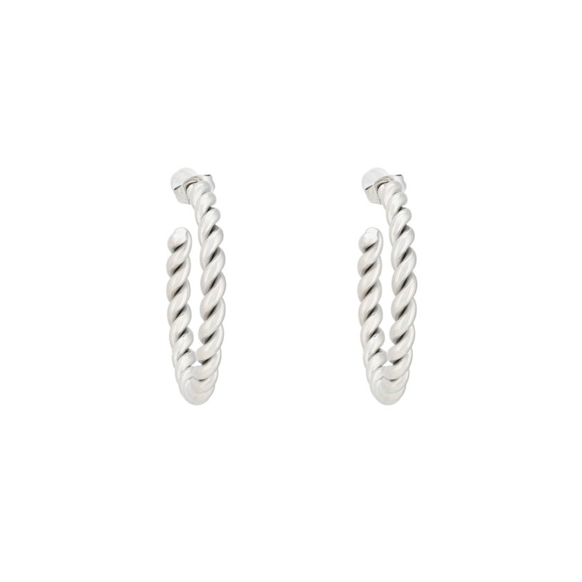 Twisted stainless steel hoops GB