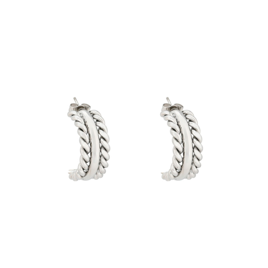 Twisted stainless steel hoops GB