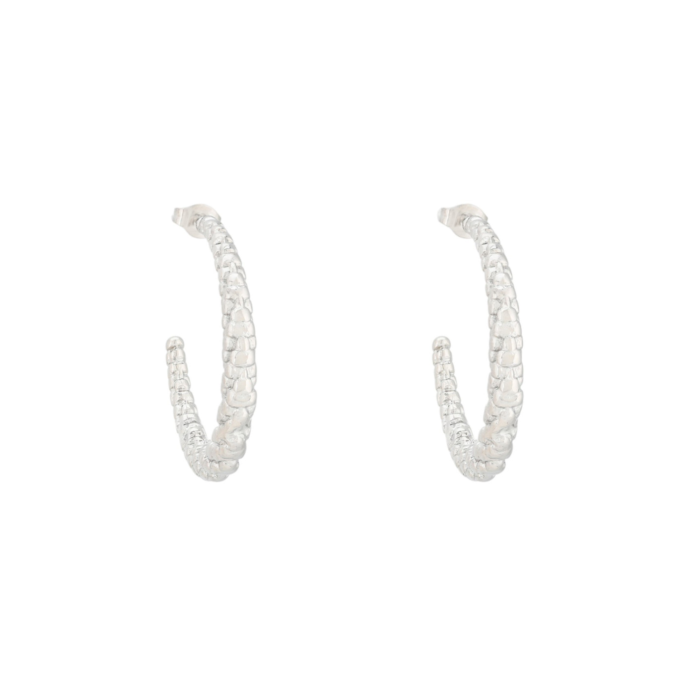 Stainless steel hoops with texture GB