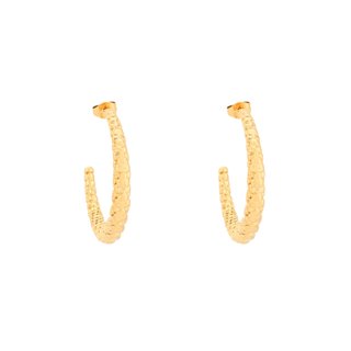 Stainless steel hoops with texture GB