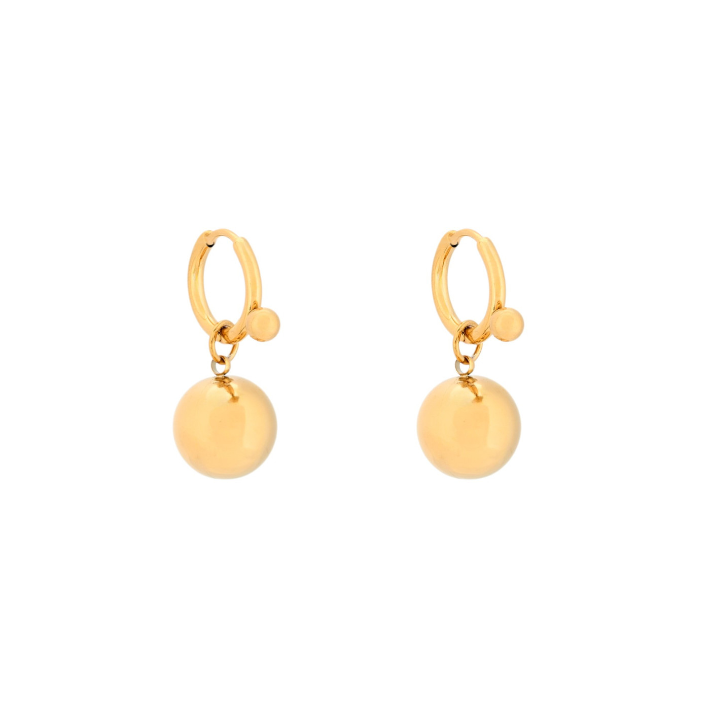 Pendientes de acero colgante esfera GB