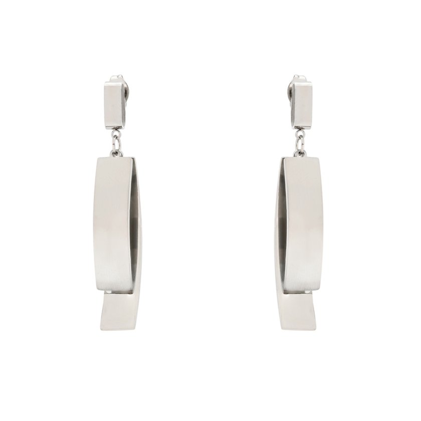 Steel earrings pending geometric GB